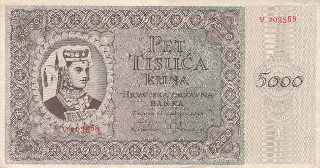 Kroatien p14 5000 Kuna 1943